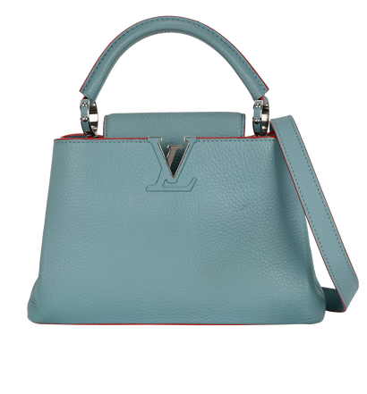 Capucines BB, &pound;2,400, Handbags, Light Blue, Leather, Front view